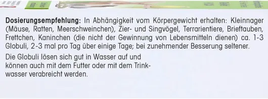 Revet H 24 Globuli F.Heimtiere 10g