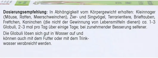 Revet H 25 Globuli F.Heimtiere 10g