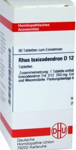 Rhus Toxicodendron D12 Dhu Tabletten 80 Tabletten