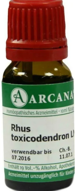Rhus Toxicodendron Lm 18 Dilution 10 ml