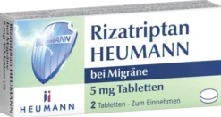 Rizatriptan Heumann bei Migräne 5 mg 2 Tabletten