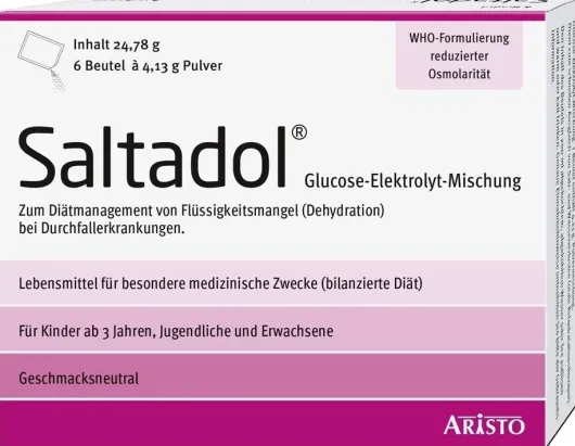 Saltadol Elektrolyt Pulver 6 Beutel