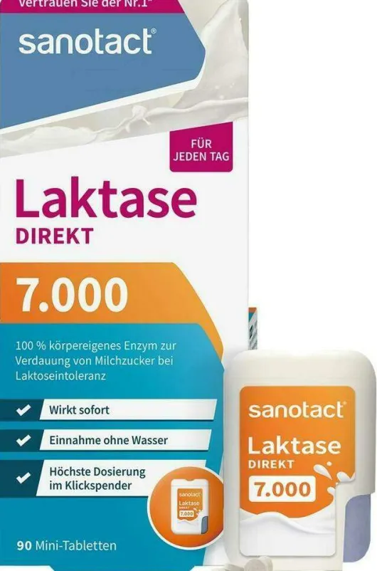 Sanotact Laktase 7.000 Fcc Mini-Tabletten