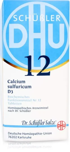 Schüßler Dhu 12 Calcium Sulfuricum D 3 420 Tabletten