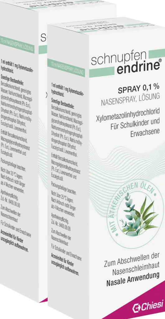 Schnupfen Endrine 0,1% Nasenspray 2 x 10 ml