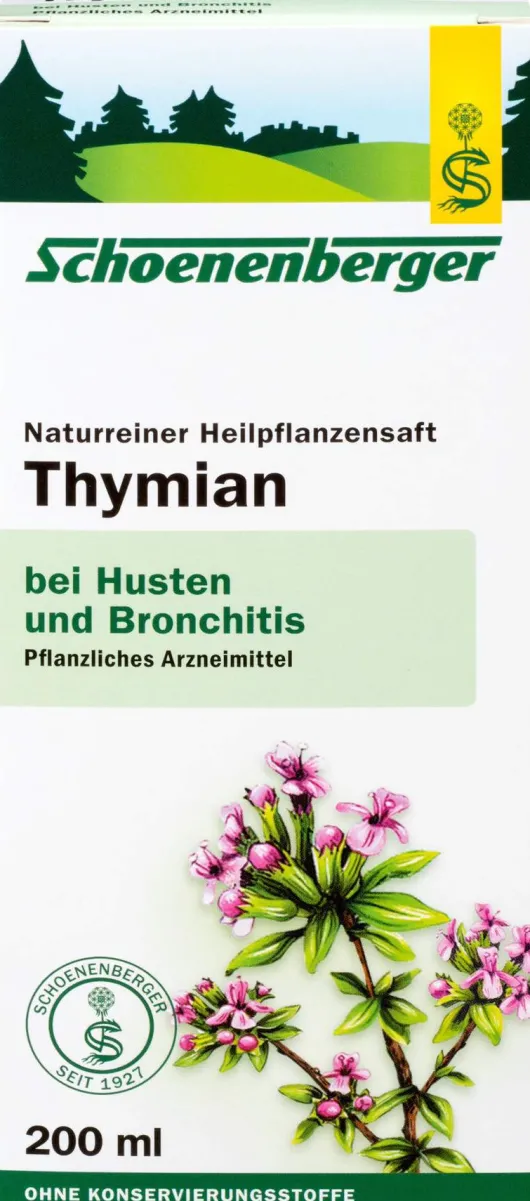 Schoenenberger Naturreiner Heilpflanzensaft Thymian 200 ml