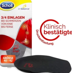 Scholl In-Balance Dreiviertel Einlagen 1 Paar Größe 40 - 42