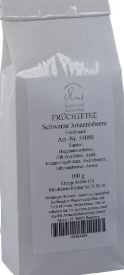 Schwarze Johannisbeere Früchtetee Aromatisiert