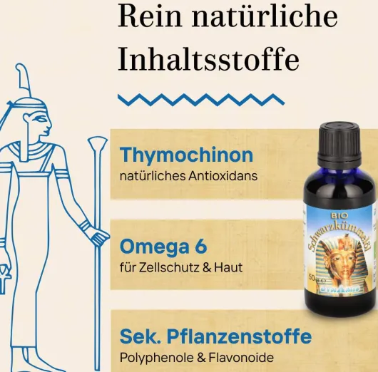 Schwarzkümmel Bio Ägypt. Öl 50 ml