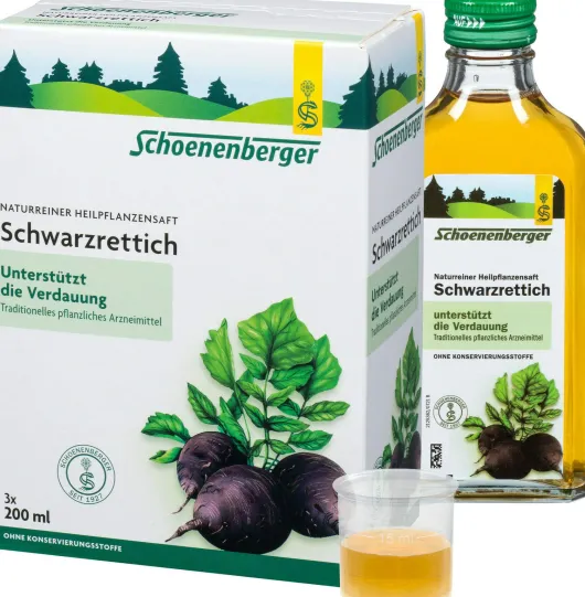 Schwarzrettich Saft Schönenberger 3x200 ml Saft