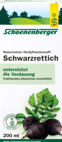 Schwarzrettich Saft Schönenberger 200 ml Saft