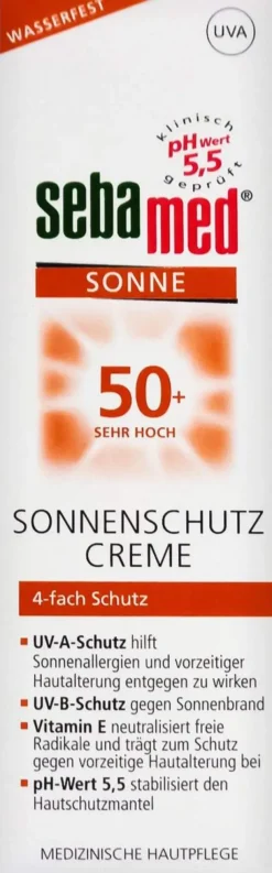 Sebamed Sonnenschutz Creme Lsf 50+ 75 ml