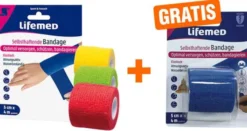 Selbsthaftende Bandage 5 cm x 4 m 3er Set + gratis selbsthaftende Bandage