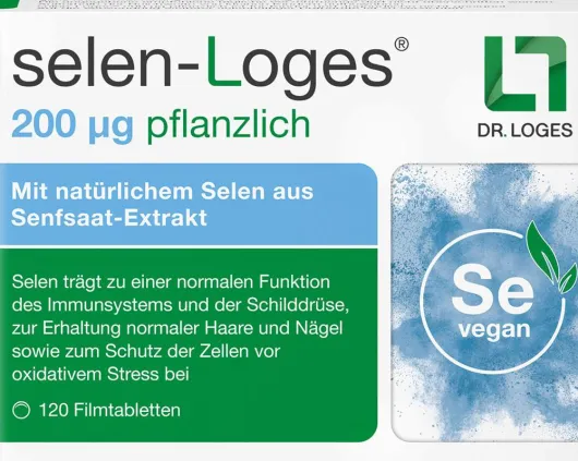 Selen-Loges 200 µg Pflanzlich 120 Filmtabletten
