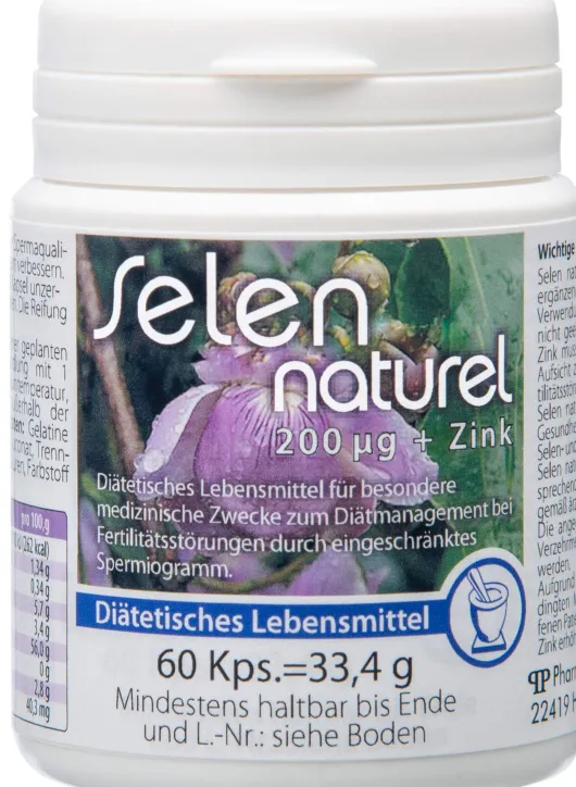 Selennaturel 200 µg Plus Zink 60 Kapseln