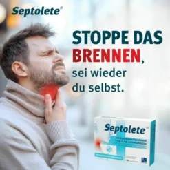 Septolete 3 mg + 1 mg 16 Lutschtabletten mit Eukalyptus-Geschmack
