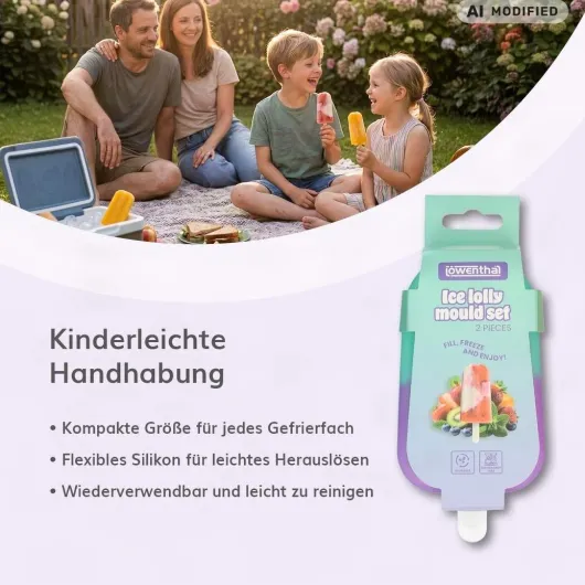 Silikon-Eisformen Lila-Blau 2 Stück
