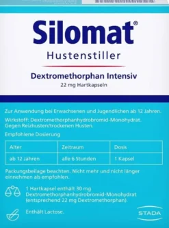 Silomat Hustenstiller Dextromethorphan Intensiv 12 Hartkapseln