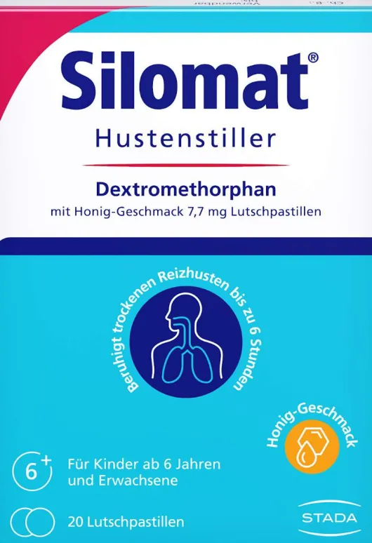 Silomat Hustenstiller DMP Honig 20 Lutschpastillen