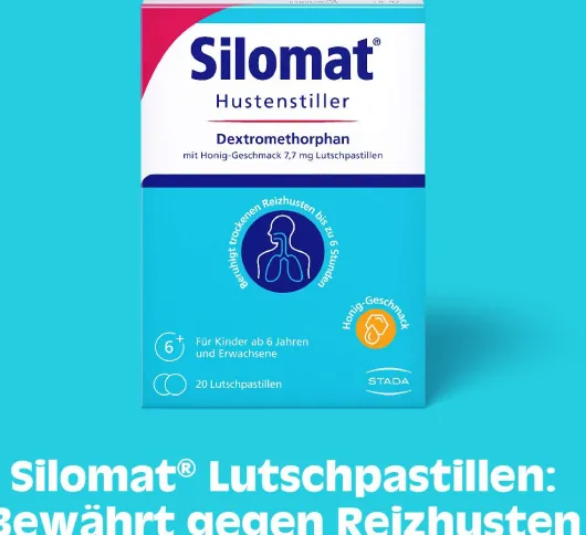 Silomat Hustenstiller DMP mit Honig Geschmack 7,7 mg 40 Lutschpastillen
