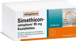 Simethicon-ratiopharm 85 mg 100 Kautabletten