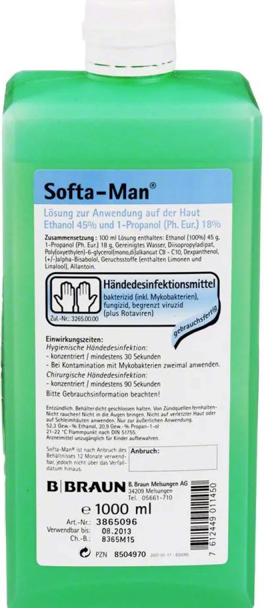 Softa Man Spenderflasche 1000 ml Lösung