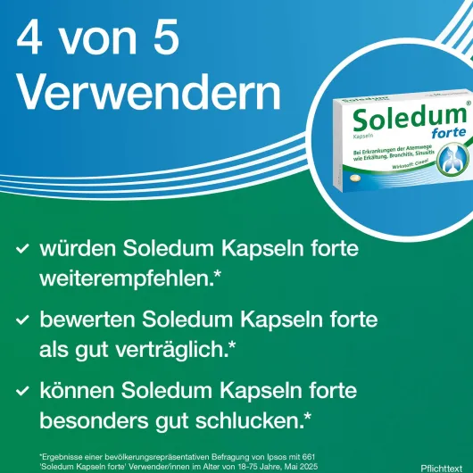Soledum Kapseln forte 100 magensaftresistente Kapseln