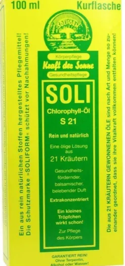 Soli Chlorophyll Öl S 21 100 ml Öl