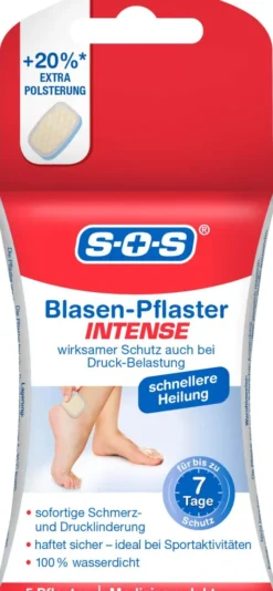 Sos Blasen-Pflaster Intense 5 Stück