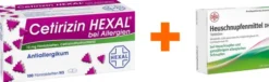 Sparset Allergie Cetirizin Hexal 100 Filmtabletten bei Allergien + DHU Heuschnupfenmittel 100 Tabletten