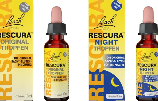 Sparset Bach Original Rescura alkoholfrei 10 ml Tropfen + Rescura Night Tropfen alkoholfrei 10 ml