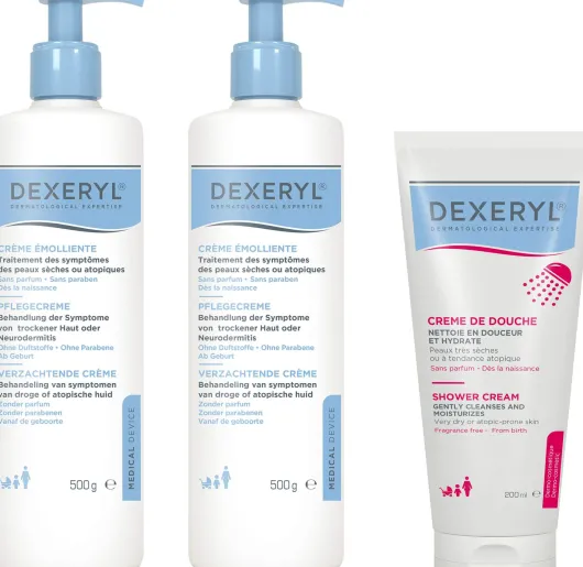 Sparset Dexeryl Creme 2 x 500 g + Dexeryl Shower Duschcreme 200 ml