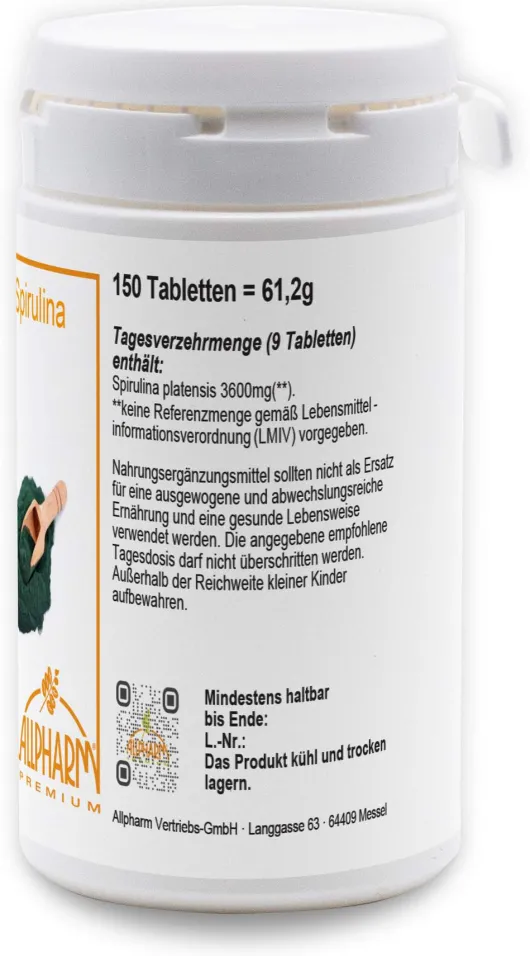 Spirulina Tabletten 150 Stück