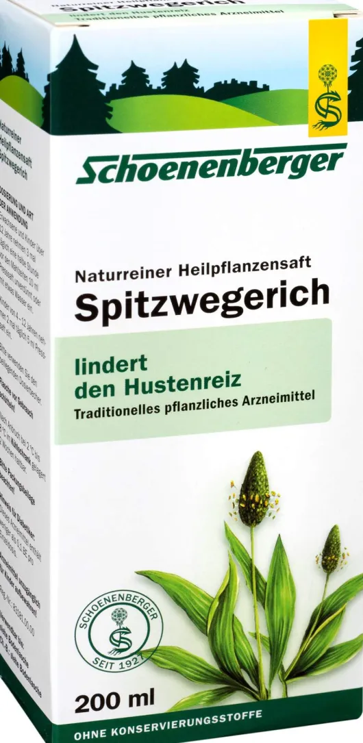 Spitzwegerichsaft Schoenenberger 200 ml