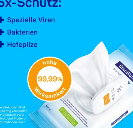 Sterillium Surface Wipes 60 Tücherendesinfektio