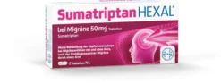 Sumatriptan Hexal bei Migräne 50 mg 2 Tabletten