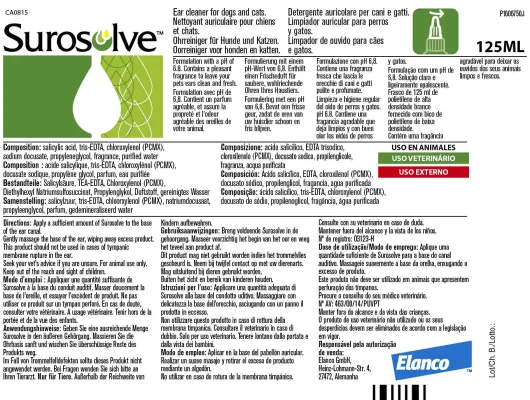 Surosolve Ohrreiniger Flüssig Für Hunde und Katzen 125 ml