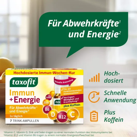Taxofit Immun & Energie 7 Trinkampullen