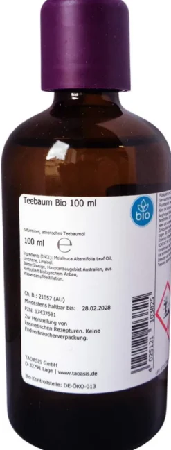 Teebaum Bio Ätherisches Öl 100 ml