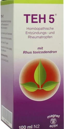 Teh 5 Tropfen Homöopatische Entzündungs- und Rheumatropfen 100...