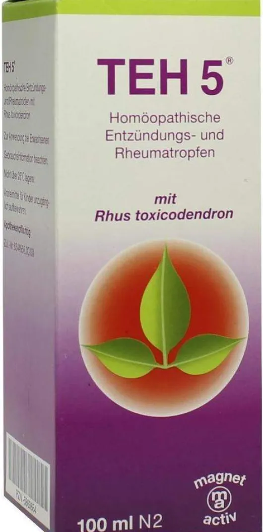Teh 5 Tropfen Homöopatische Entzündungs- und Rheumatropfen 100...