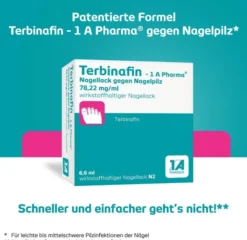 Terbinafin 1A Pharma Nagellack gegen Nagelpilz 3,3 ml