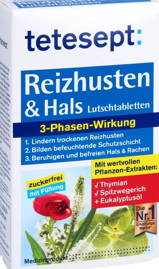 Tetesept Reizhusten & Hals 20 Lutschtabletten