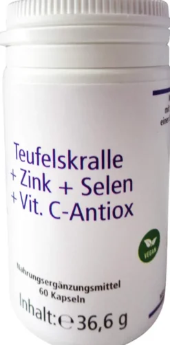 Teufelskralle+zink+selen+vit C-Antiox 60 Kapseln