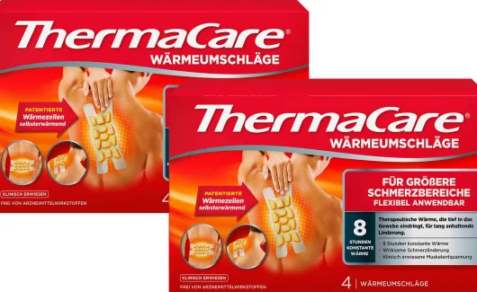 Thermacare für größere Schmerzbereiche 2 x 4 Stück