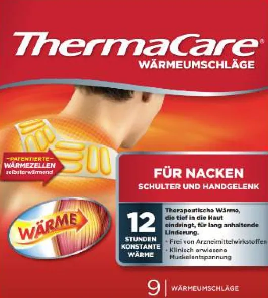 Thermacare Nacken-Schulter Auflagen zur Schmerzlinderung 9 Stück