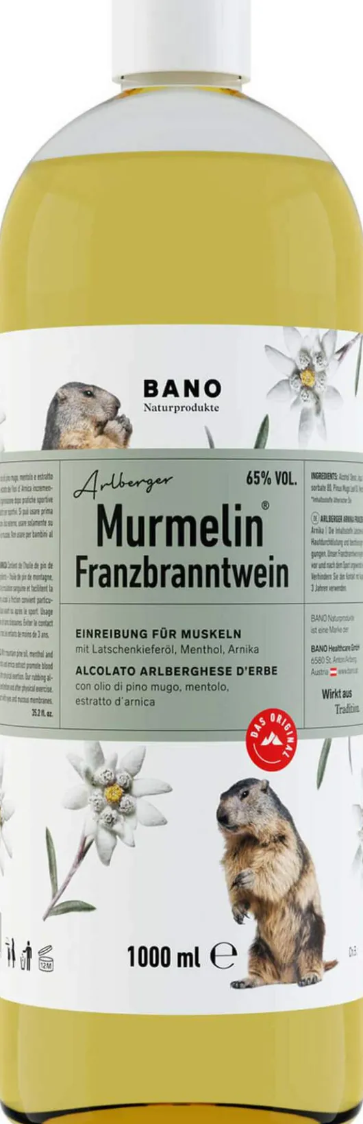 Tiroler Murmelin Franzbranntwein 1l