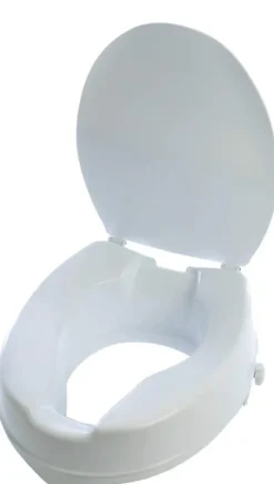 Toilettensitzerhöhung 10 cm mit Deckel