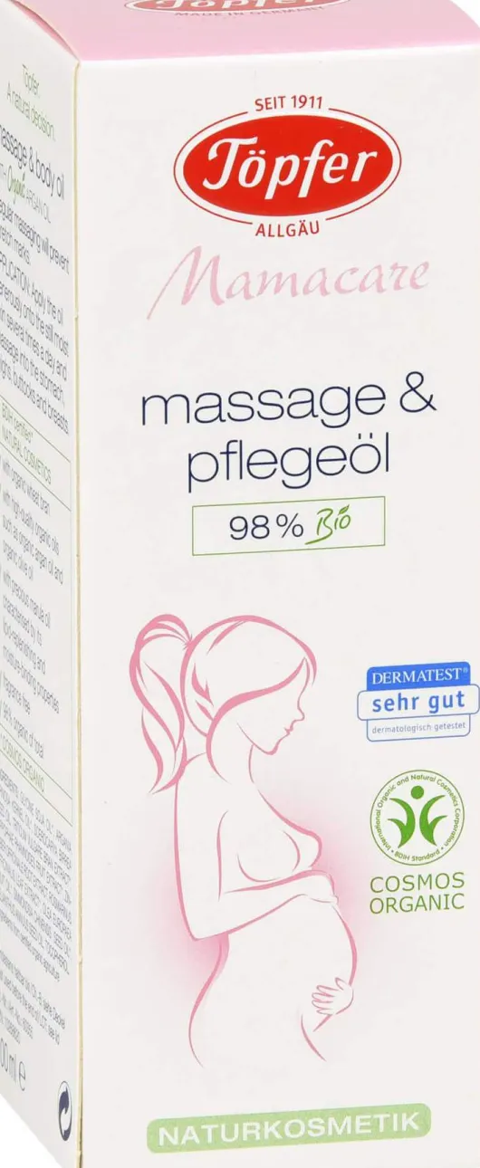 Töpfer Mamacare Massage & Pflegeöl