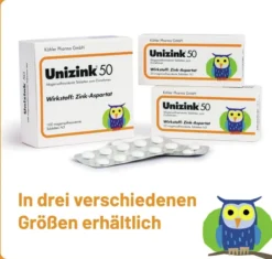Unizink 50 magensaftresistente Tabletten 50 Stück